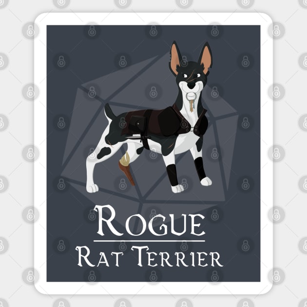 Rogue Rat Terrier Magnet by Celestirus